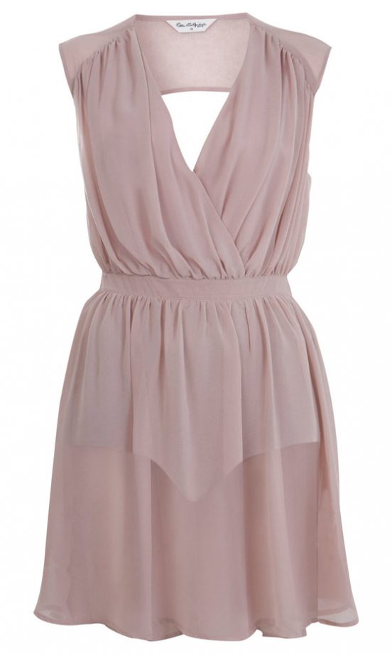 Miss Selfridge Pink Sheer Knicker Dress, £39