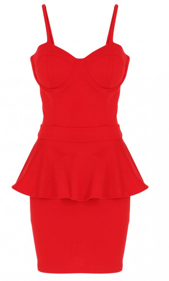 Missguided Bodycon Peplum Dress, £24.99