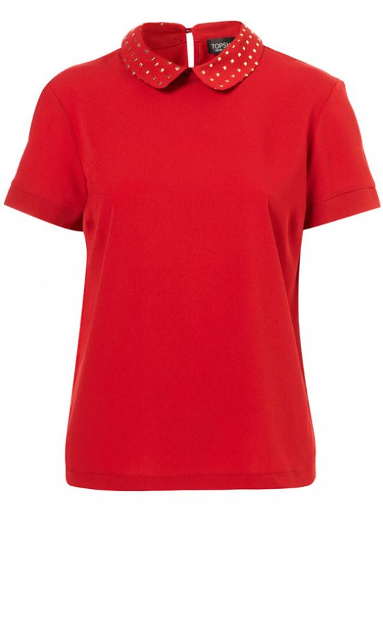 Topshop Gold Trim Collar Blouse, £35