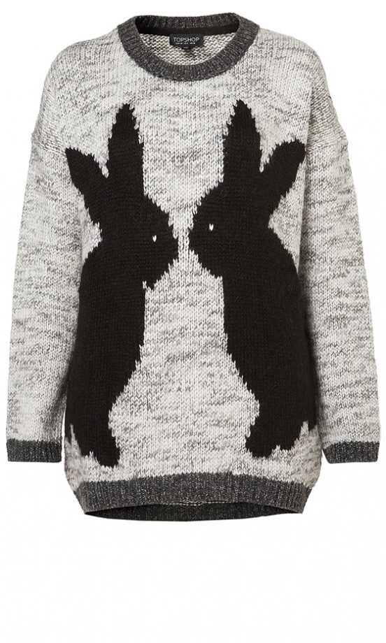 Topshop Mirror Print Bunny Jumper, £46