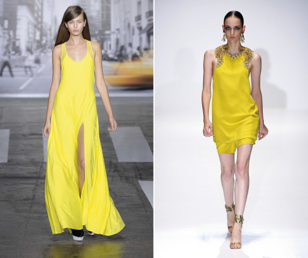We're loving the yellow trend on the SS13 catwalks