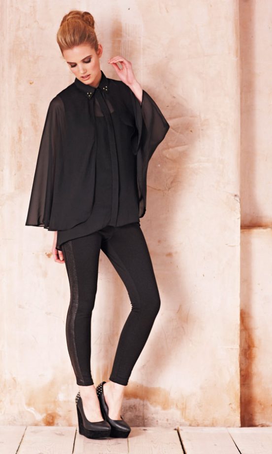 Matalan Black Cape Shirt