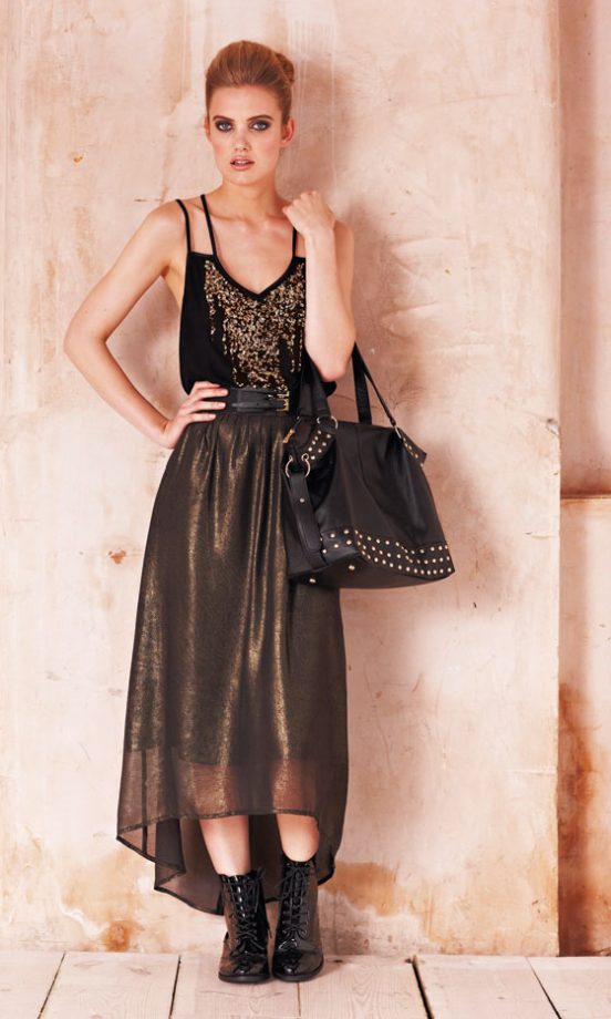 Matalan Metallic Maxi Dress