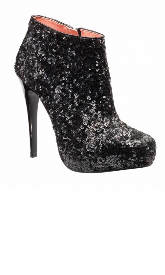 Matalan Black Beaded Heels