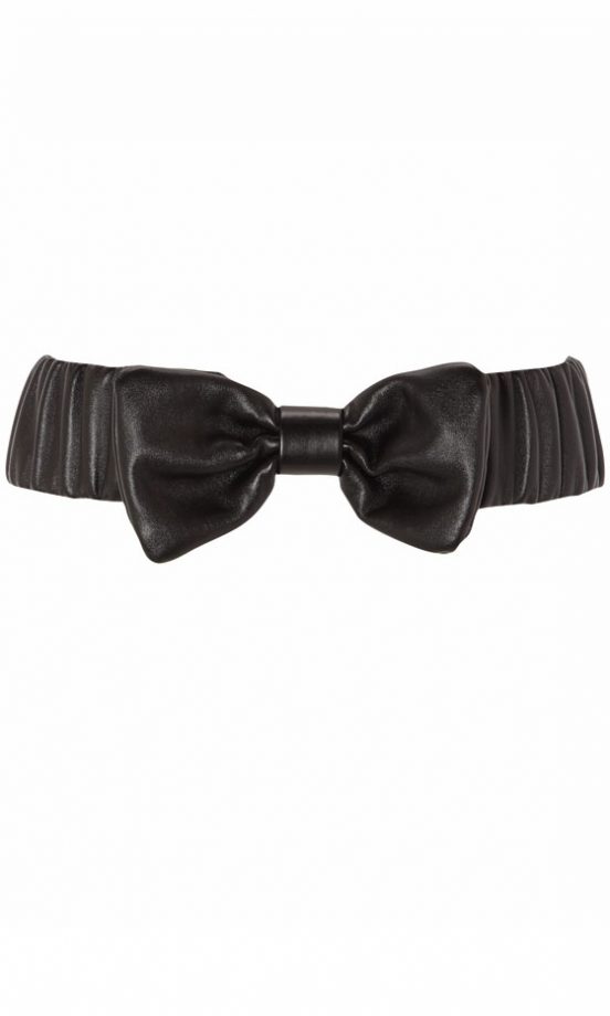 Matalan Black Bow Tie Belt