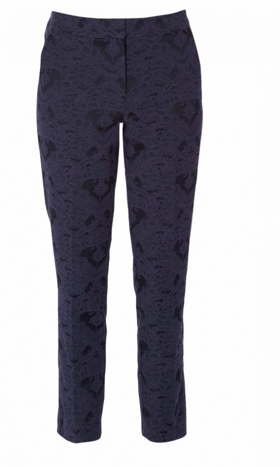Matalan Dark Blue Lace Print Trousers