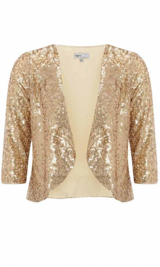 Matalan Gold Beaded Sparkly Jacket