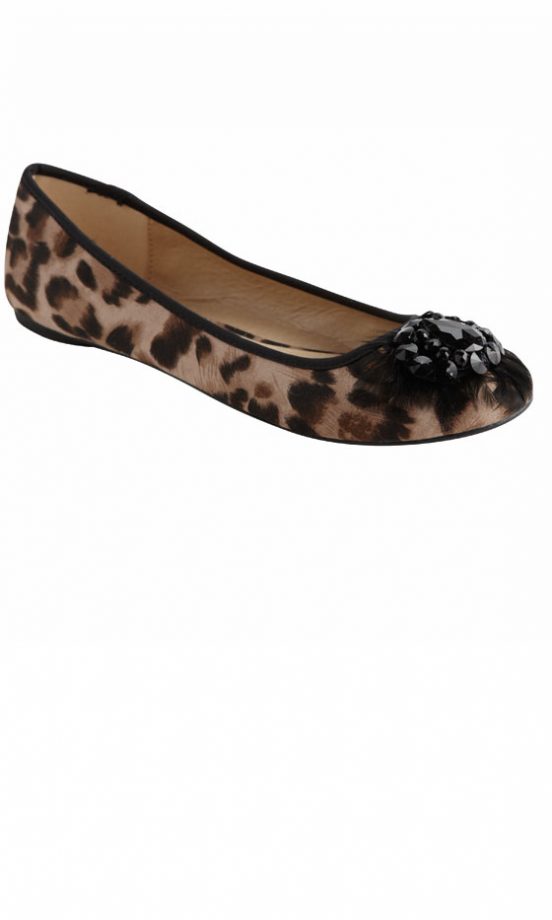Matalan Leopard Print Ballet Shoes