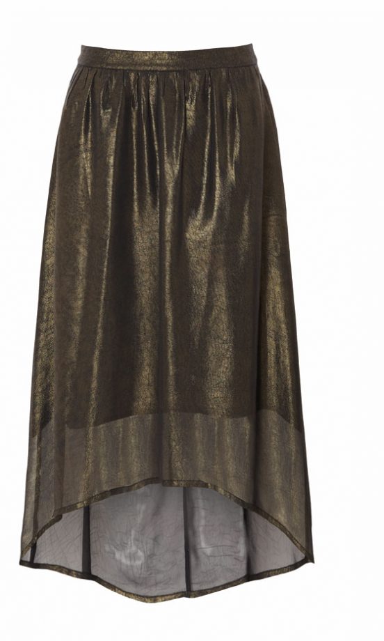 Matalan Dark Metallic Maxi Skirt
