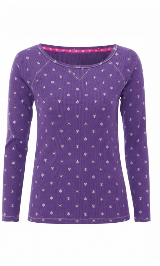 Matalan Purple Jumper With Snowflake Print