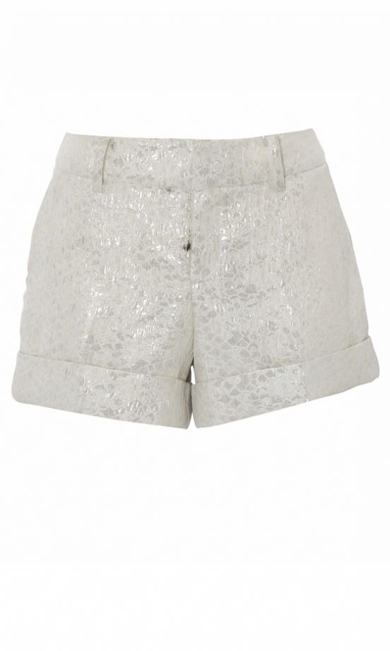Matalan Silver Crocodile Print Shorts