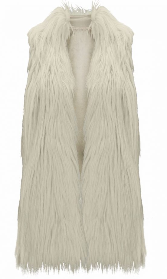Matalan White Fur Gilet
