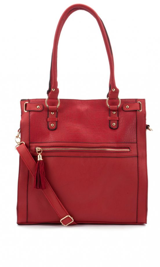 New Look Red Tassel Tote Bag, £19.99