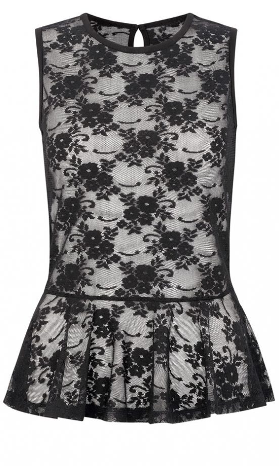 Primark AW12 Lace Peplum Top