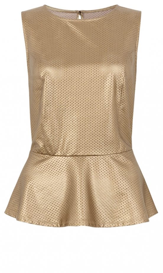 Primark AW12 Metallic Peplum Top