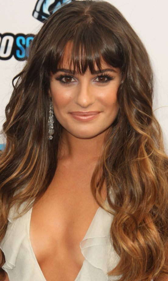 Lea Michele's Hairstyle Looks Amazing With Her Ombre Style, 2012