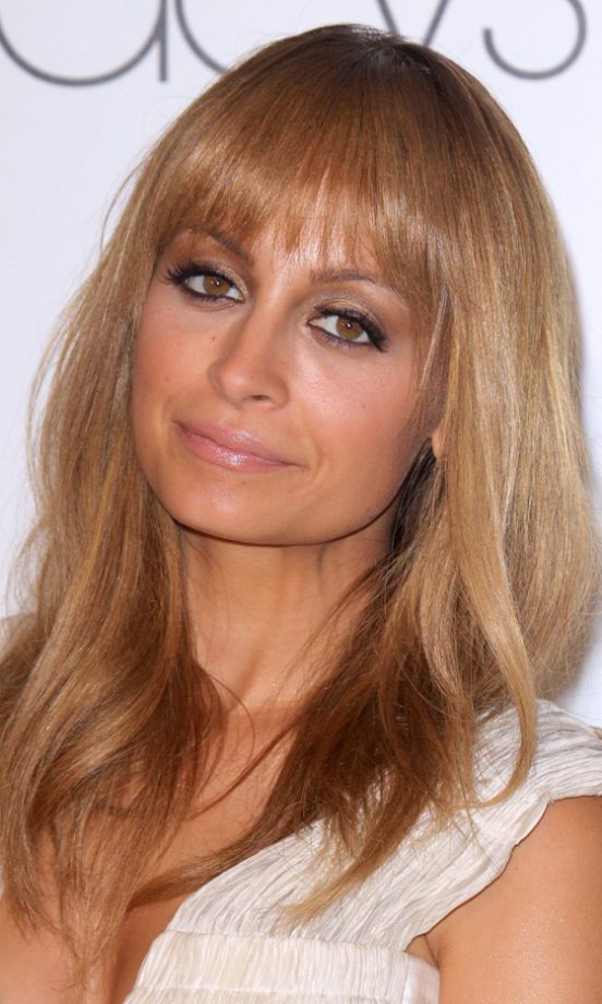 Nicole Richie's Full Fringe And Caramel Hair Make Her Hair On-Trend For 2012