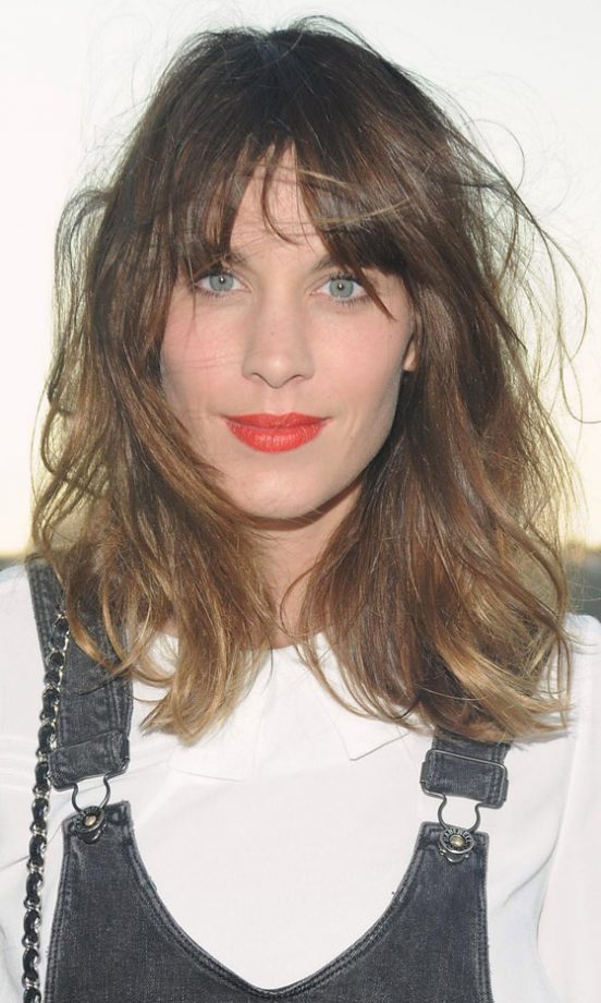 Alexa Chung's Choppy Shoulder Length Hair is A Favourite 2012 Hair Trend