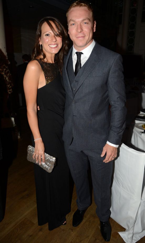 Chris Hoy And His Wife At The GQ Men Of The Year Awards, 2012
