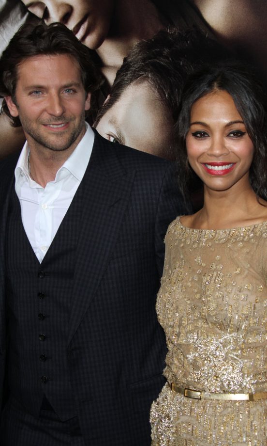 Zoe Saldana And Bradley Cooper At The Words Film Premiere In LA, 2012