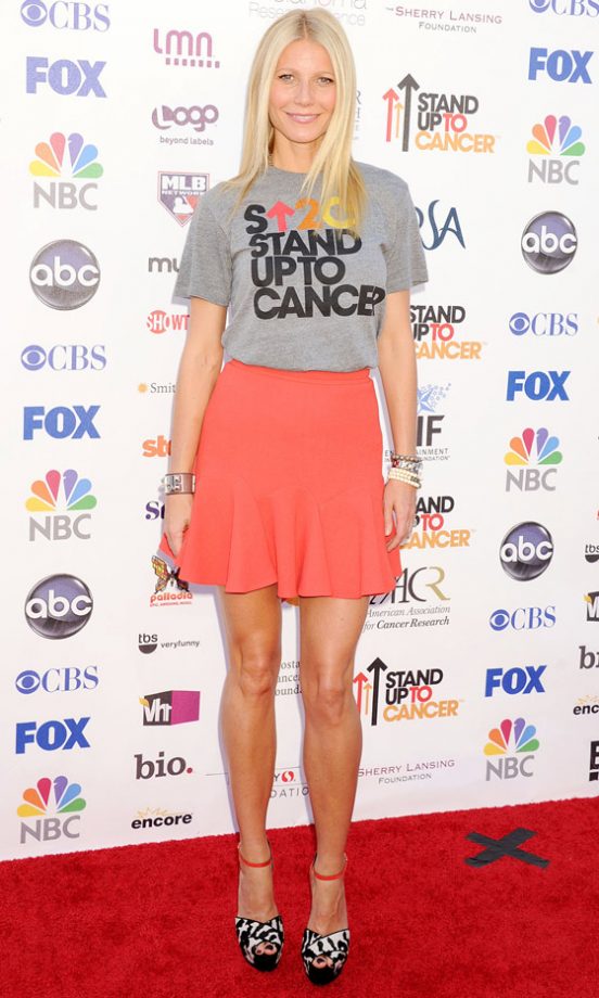 Gwyneth Paltrow At The Stand Up To Cancer Benefit In LA, 2012