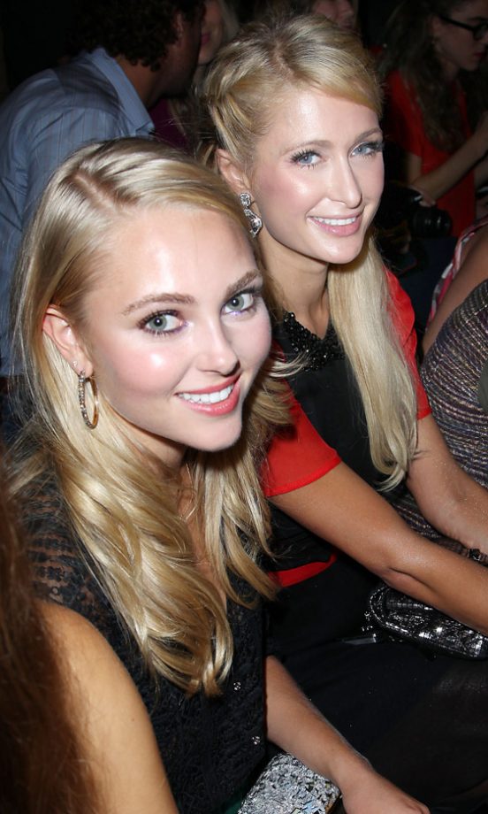 AnnaSophia Robb And Paris Hilton At The Charlotte Ronson SS13 Show At New York Fashion Week, 2012
