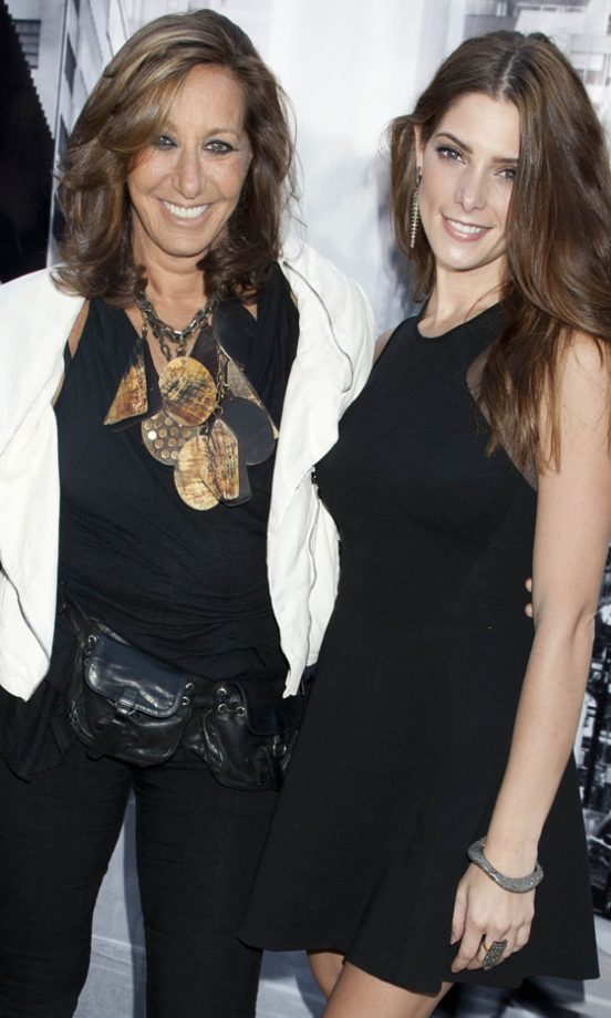 Donna Karan And Ashley Greene At The DKNY SS13 Show At New York Fashion Week, 2012