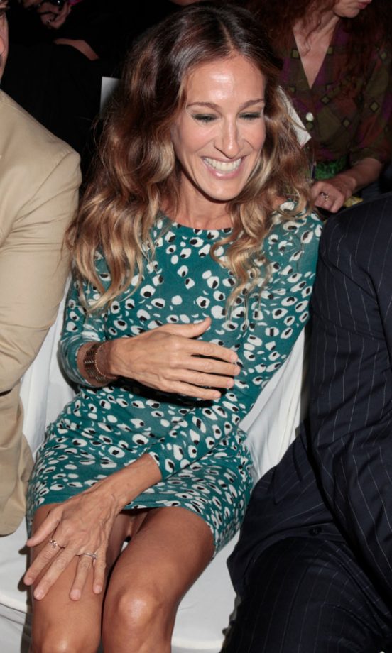 Sarah Jessica Parker At The Diane Von Furstenberg SS13 Show At New York Fashion Week, 2012