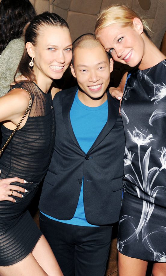Karlie Kloss, Jason Wu And Erin Heatherton At The Jason Wu SS13 Show At New York Fashion Week, 2012
