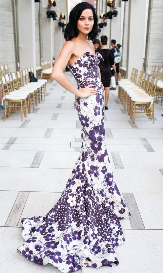 Leigh Lezark At The Zac Posen Show At New York Fashion Week, 2012