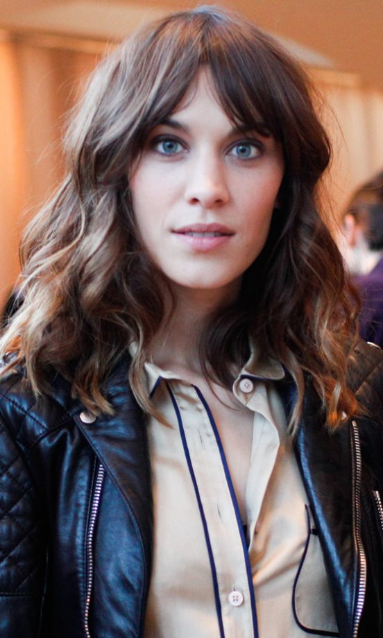 Alexa Chung At The Zac Posen Show At New York Fashion Week, 2012