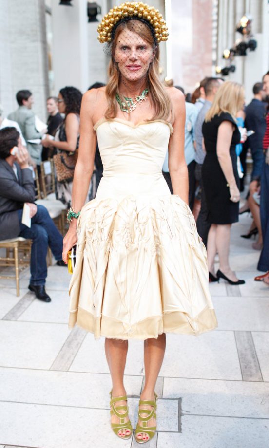 Anna Dello Russo At The Zac Posen Show At New York Fashion Week, 2012