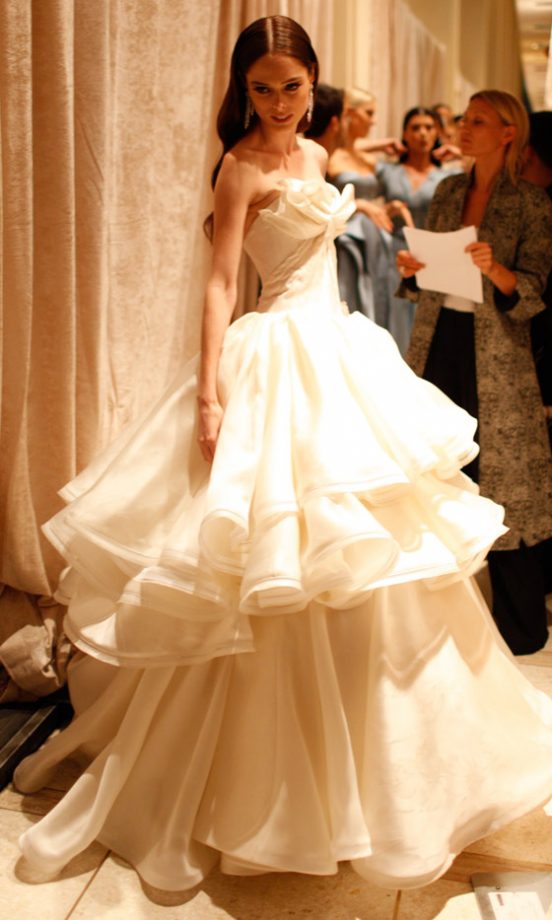 Coco Rocha At The Zac Posen SS13 Show At New York Fashion Week, 2012