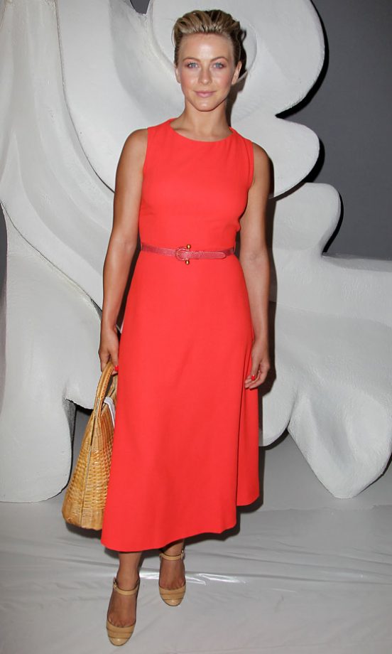 Julianne Hough At The Caroline Herrera Show At New York Fashion Week, 2012