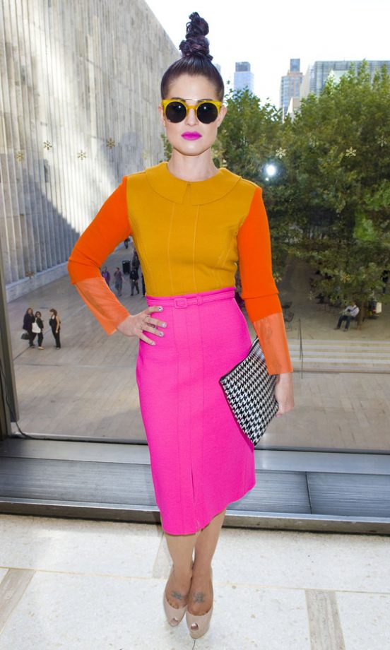 Kelly Osbourne At The Chris Benz Show At New York Fashion Week, 2012
