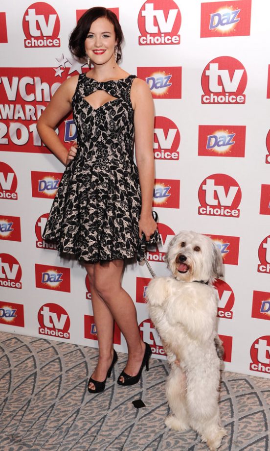 Britain's Got Talent's Ashleigh And Pudsey At The TV Choice Awards, 2012
