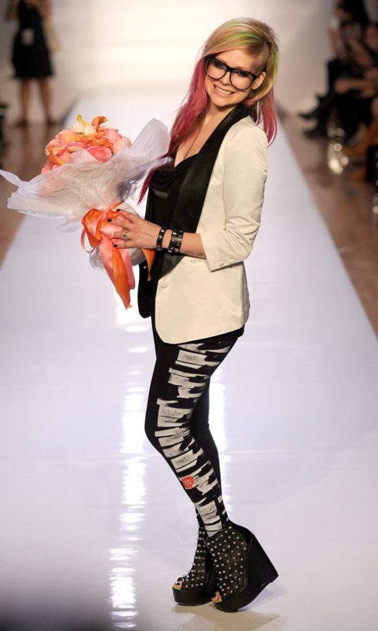 Avril Lavigne At The Abbey Dawn By Avirl Lavigne SS13 Show At New York Fashion Week, 2012