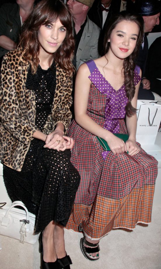 Alexa Chung And Hailee Steinfeld At The Marc Jacobs SS13 Show At New York Fashion Week, 2012