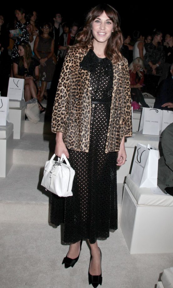 Alexa Chung At The Marc Jacobs Show At New York Fashion Week, 2012