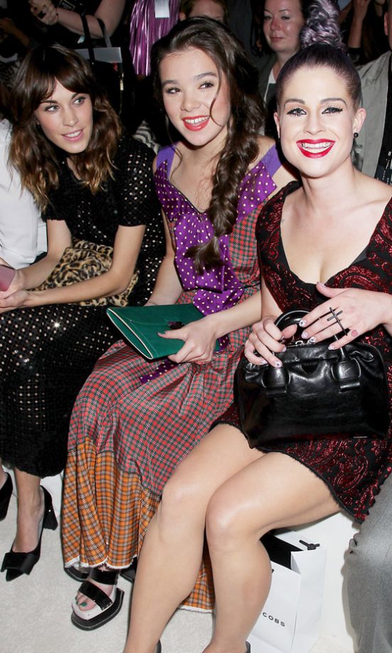 Alexa Chung, Hailee Steinfeld And Kelly Osbourne At The Marc JacobsSS13 Show At New York Fashion Week, 2012