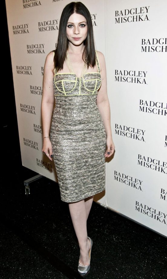 Michelle Trachtenberg At The Badgley Mischka SS13 Show At New York Fashion Week, 2012