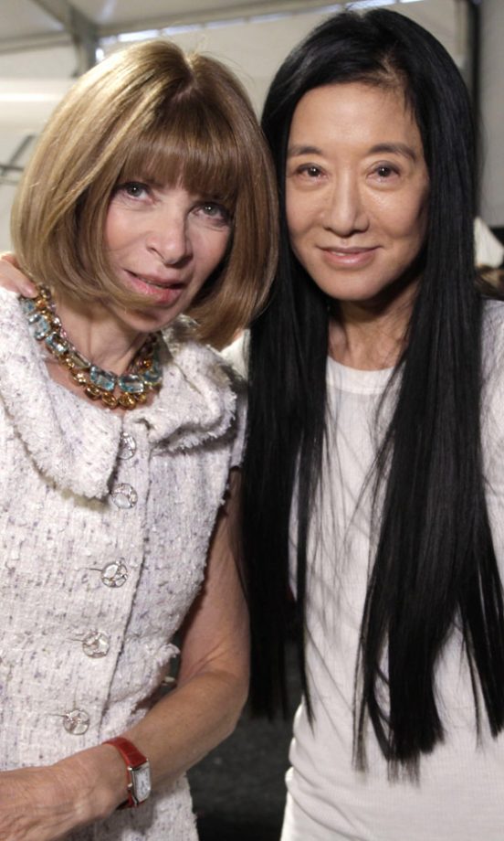 Anna Wintour And Vera Wang At The vera Wang SS13 Show At New York Fashion Week, 2012