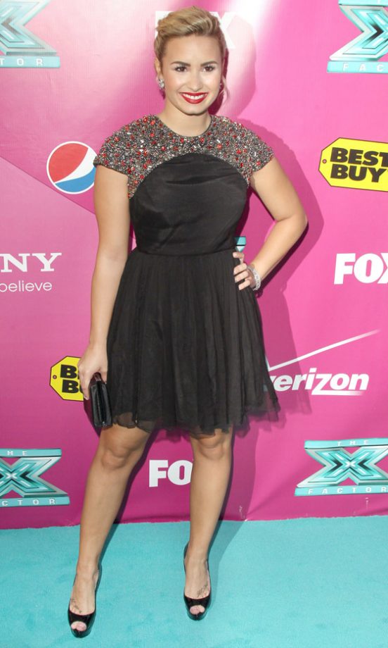 Demi Lovato At The US X Factor Season Two Premiere, 2012
