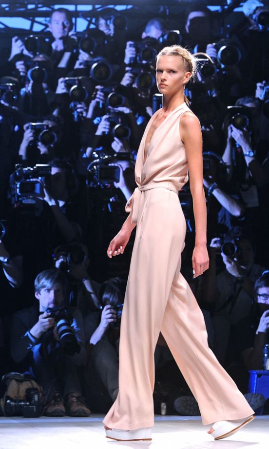 Model At The Maria Grachvogel Show At London Fashion Week SS13