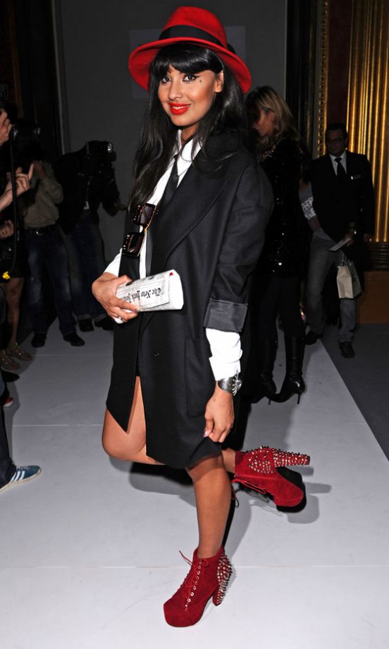 Jameela Jamil At The PPQ Show At London Fashion Week SS13