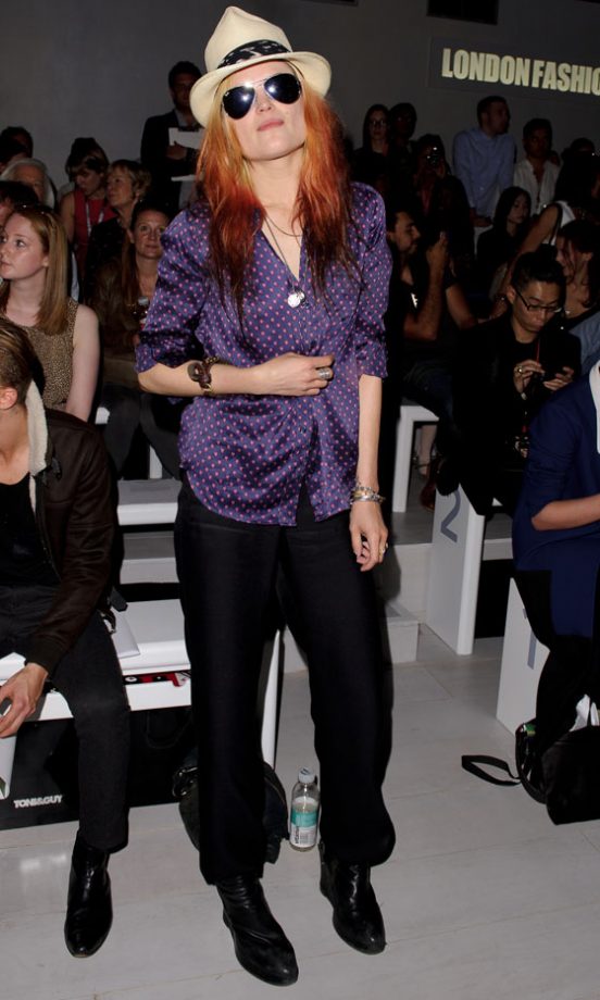 Alison Mosshart At The Todd Lynn Show At London Fashion Week SS13