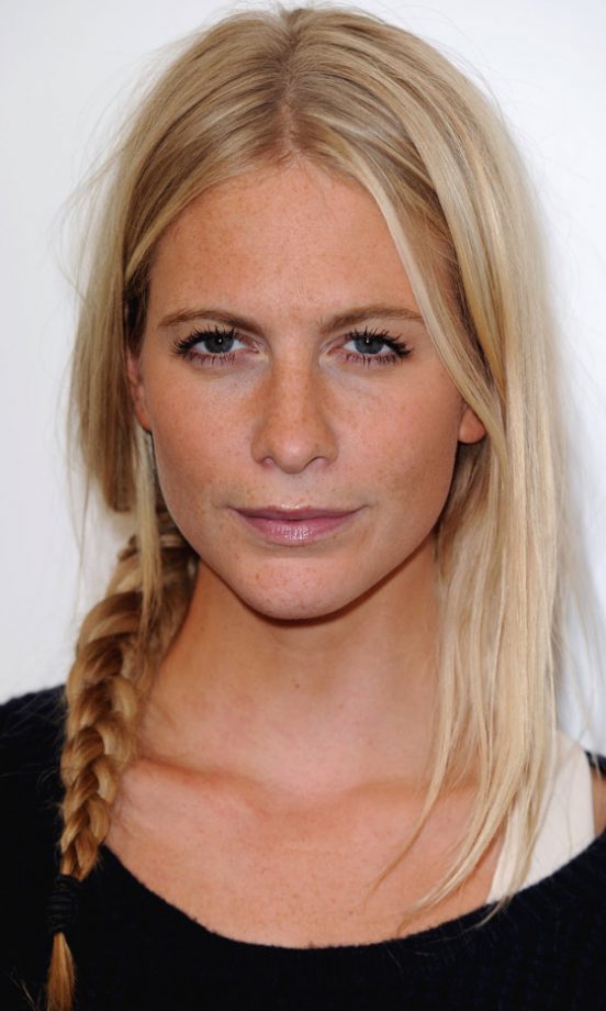 Poppy Delevingne Kept It Simple With A Plait Hairstyle At London Fashion Week SS13, September 2012