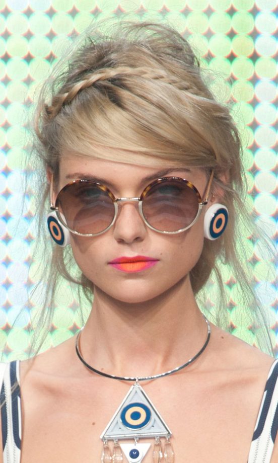 Cute Braided Updo Hairstyles Looked Amazing At The Holly Fulton Show At London Fashion Week SS13, September 2012