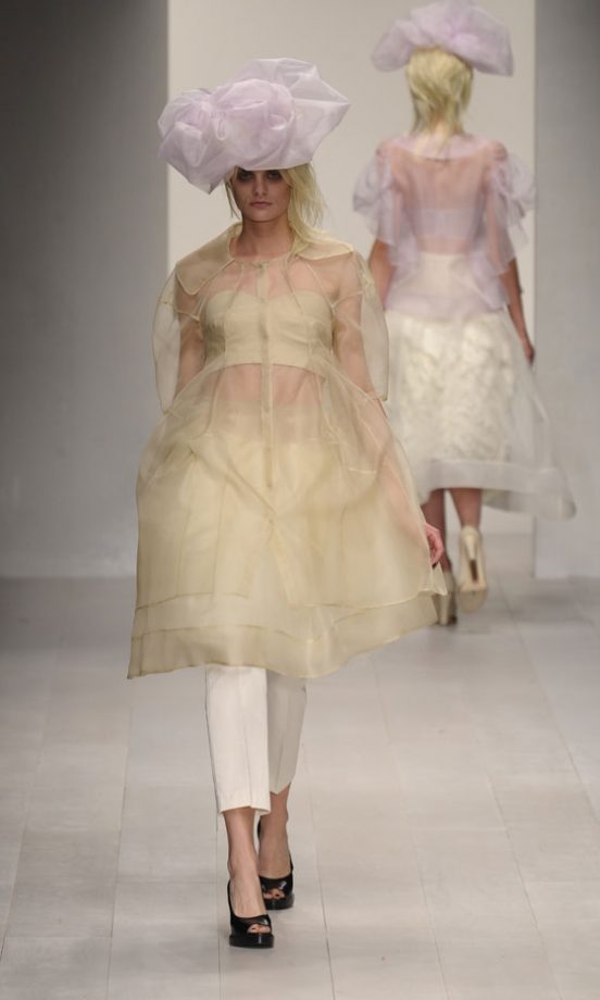 Models At The John Rocha Show At London Fashion Week SS13
