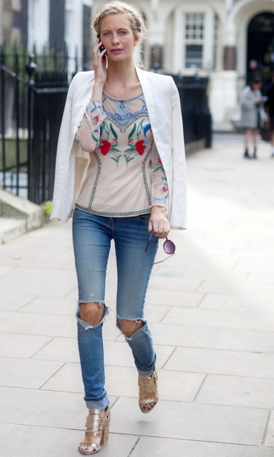 Poppy Delevingne At The Topshop Unique Show At London Fashion Week SS13, September 2012